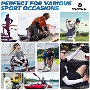 4 Pair Sun Protection Arm Sleeves for Men & Women